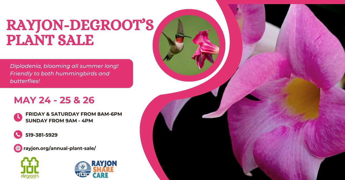 Rayjon-DeGroot's 15th Annual Plant Sale