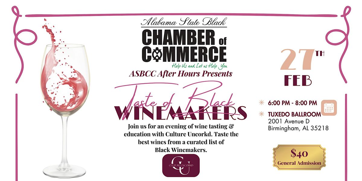 ASBCC After Hours Taste of Black Winemakers