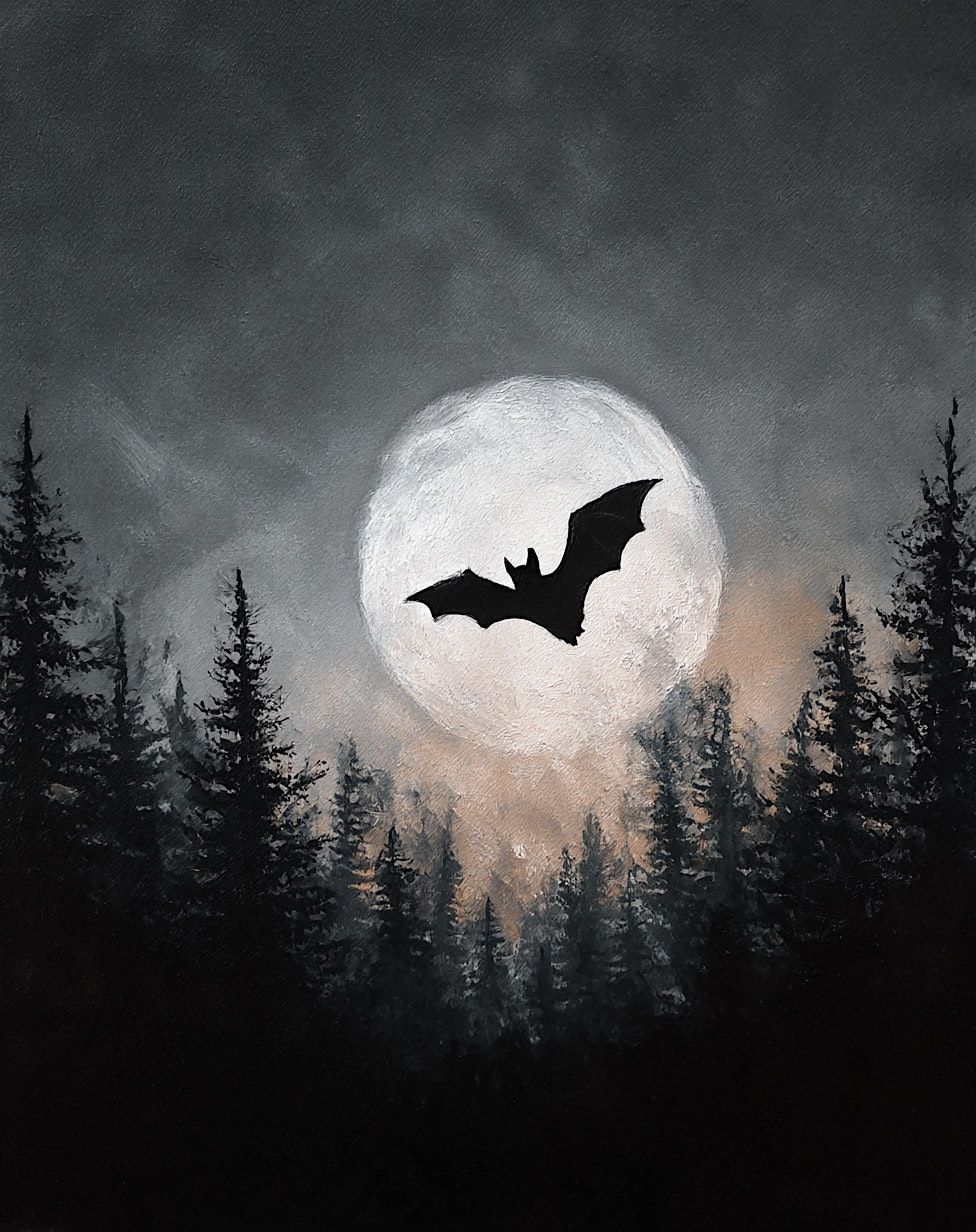 Paint Along - Moon Bat