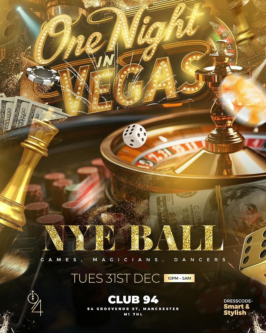 ONE NIGHT IN VEGAS  - NYE BALL