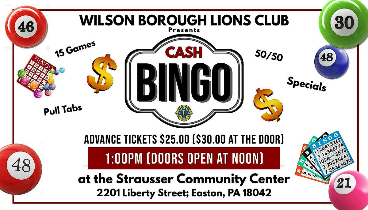 Wilson Borough Lions Club Cash Bingo