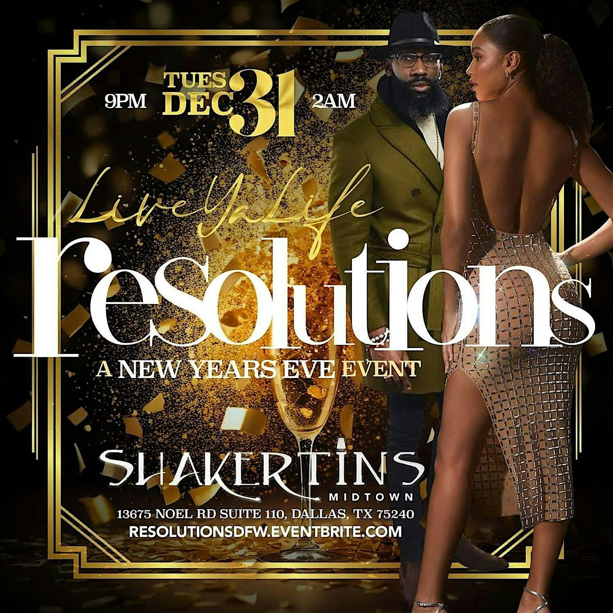 RESOLUTIONS: a New Year's Eve Celebration @ Shakertins