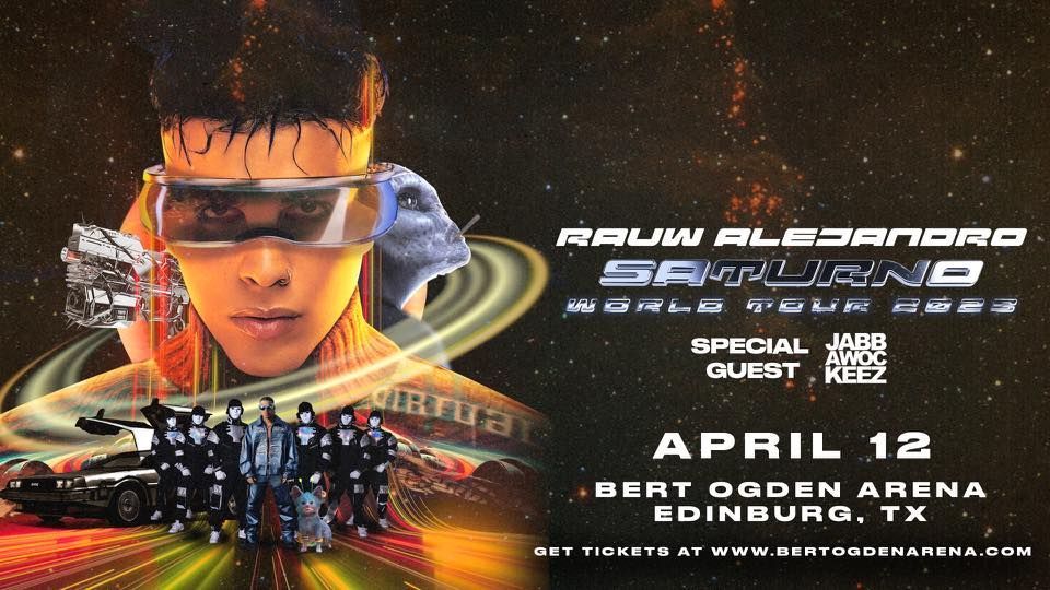 Rauw Alejandro Saturno World Tour 2023, Bert Ogden Arena, Edinburg, 12 ...