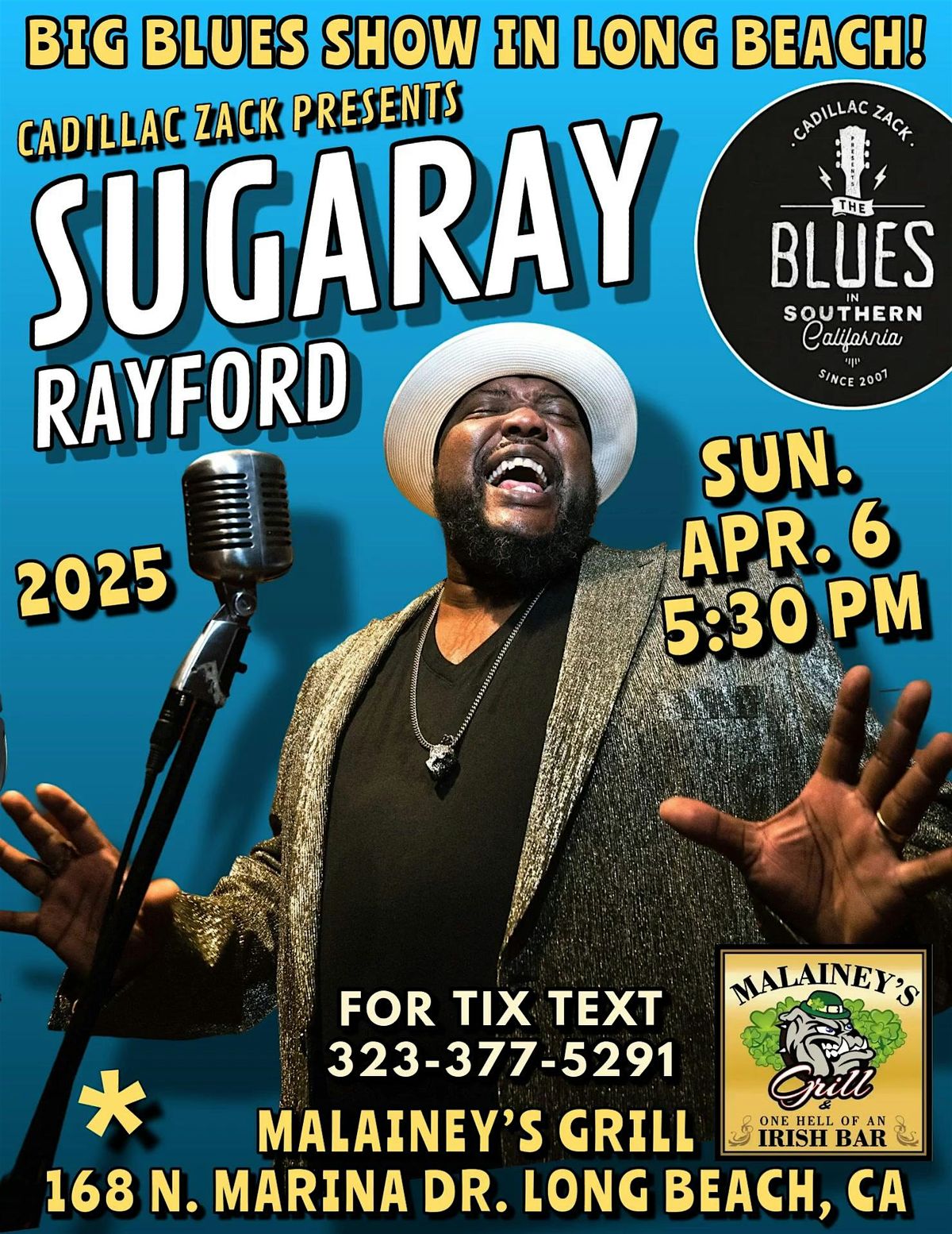 SUGARAY RAYFORD - Blues & Soul Great - in Long Beach