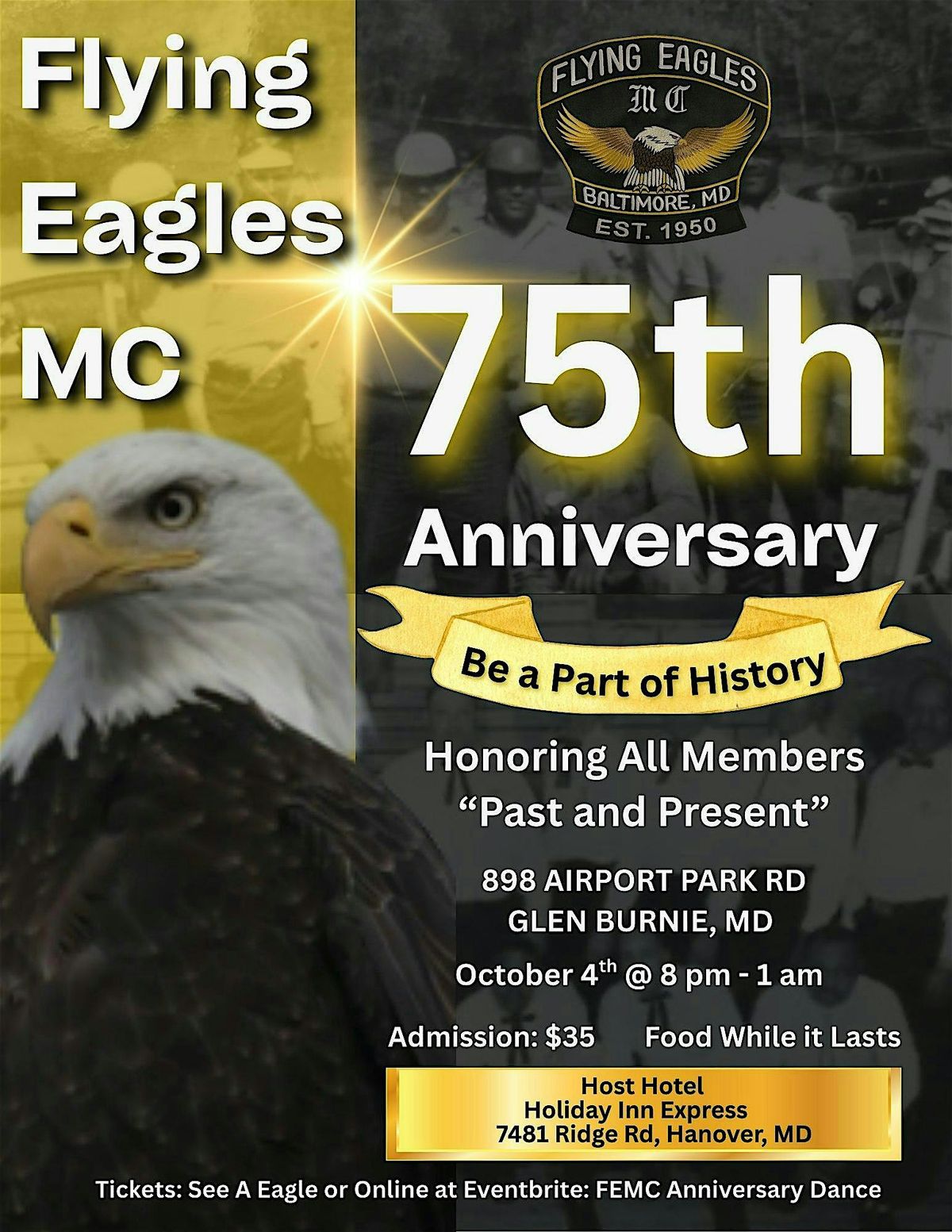 Flying Eagles MC 75th Anniversary Dance