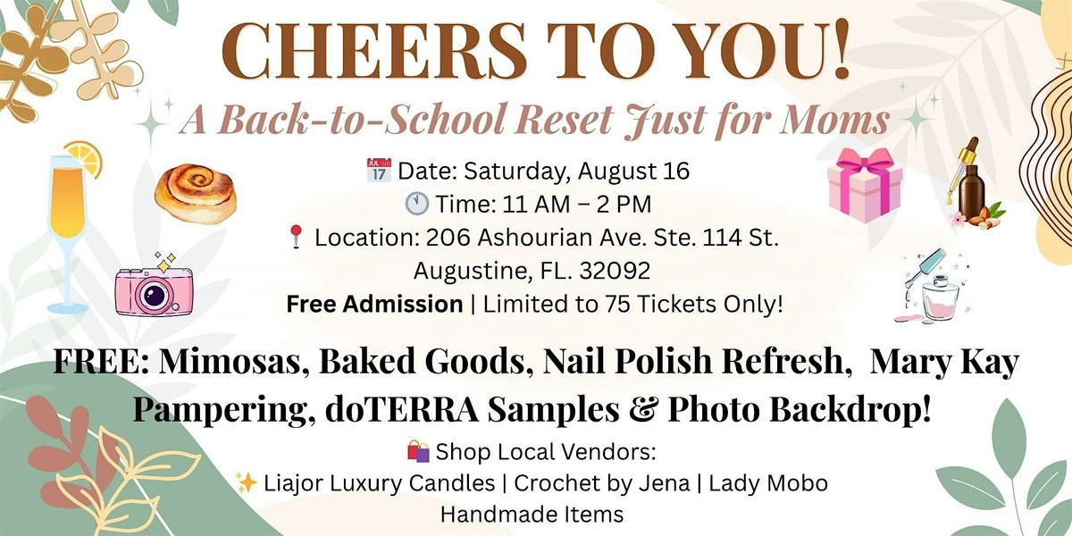 Cheers To You!  Back-to-School Reset Just for Moms