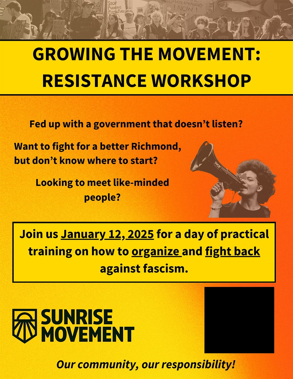 Growing the Movement - Resistance Workshop