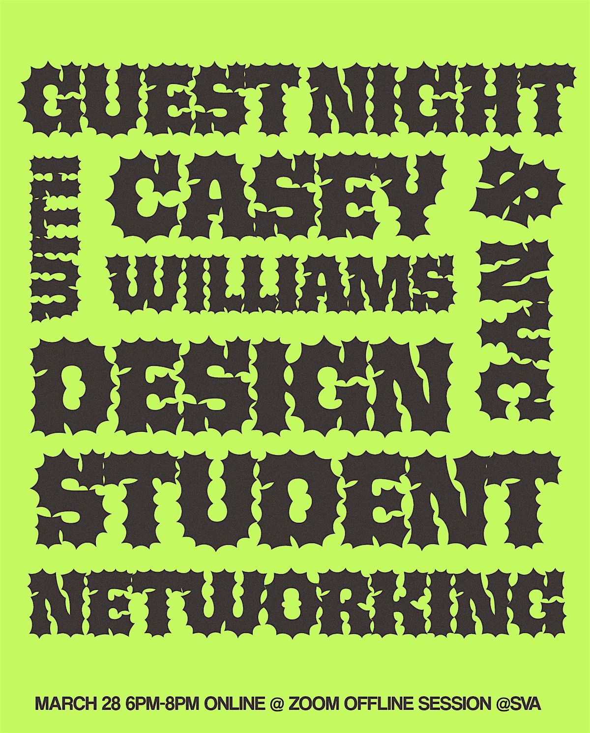 Guest Night with Casey Williams & NYC Design Student Networking