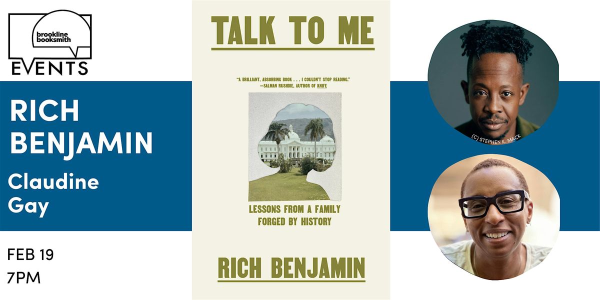 Rich Benjamin with Claudine Gay: Talk to Me