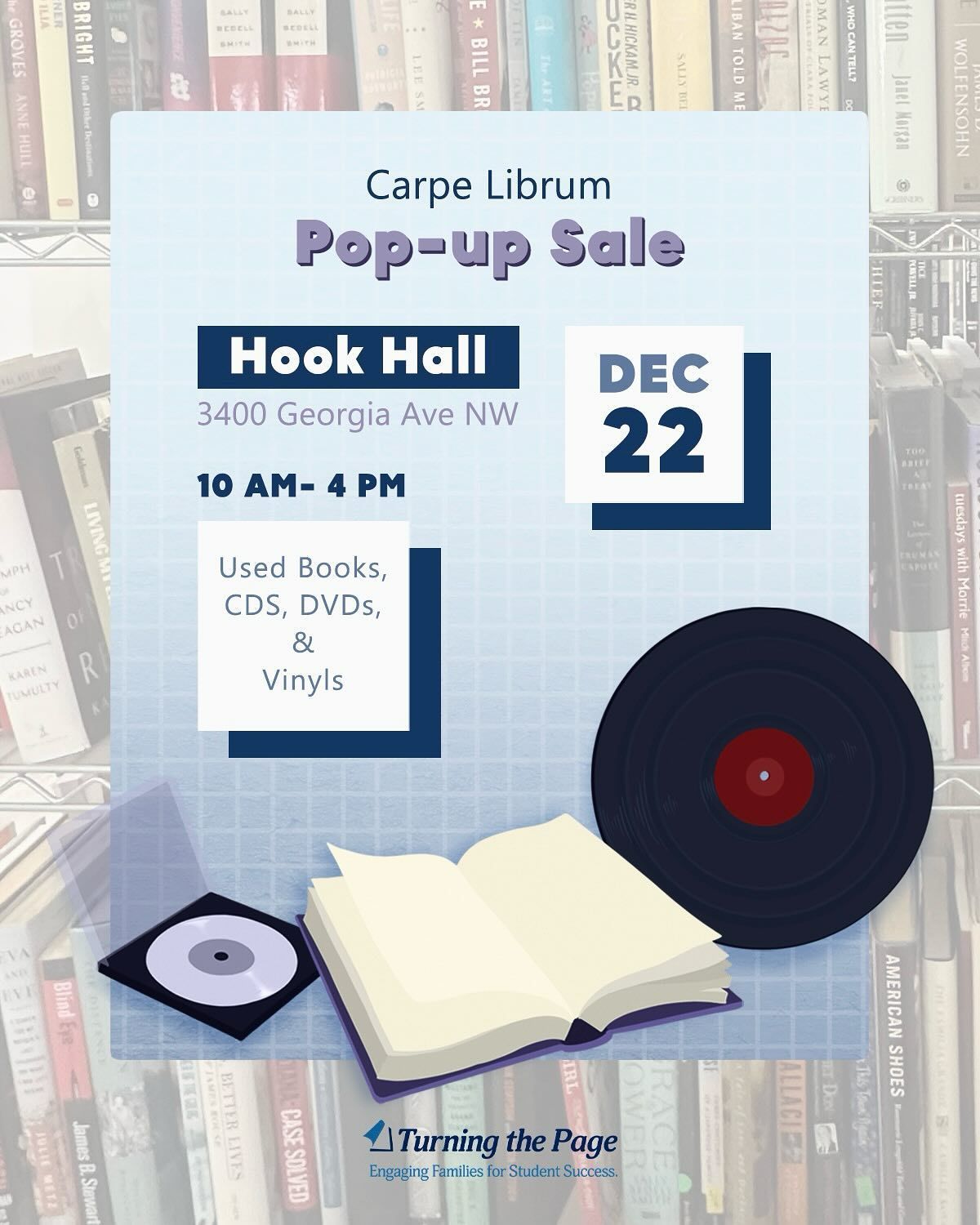 Carpe Librum Pop-Up Sale at Hook Hall