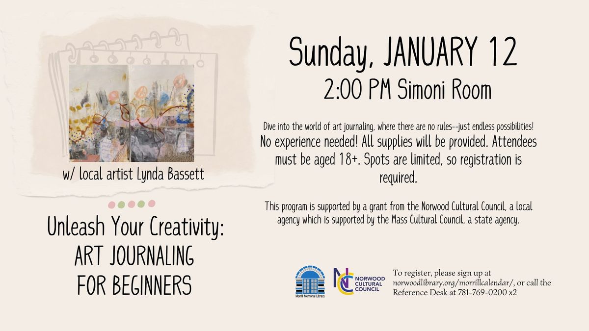 Unleash Your Creativity: Art Journaling for Beginners w\/ Lynda Bassett