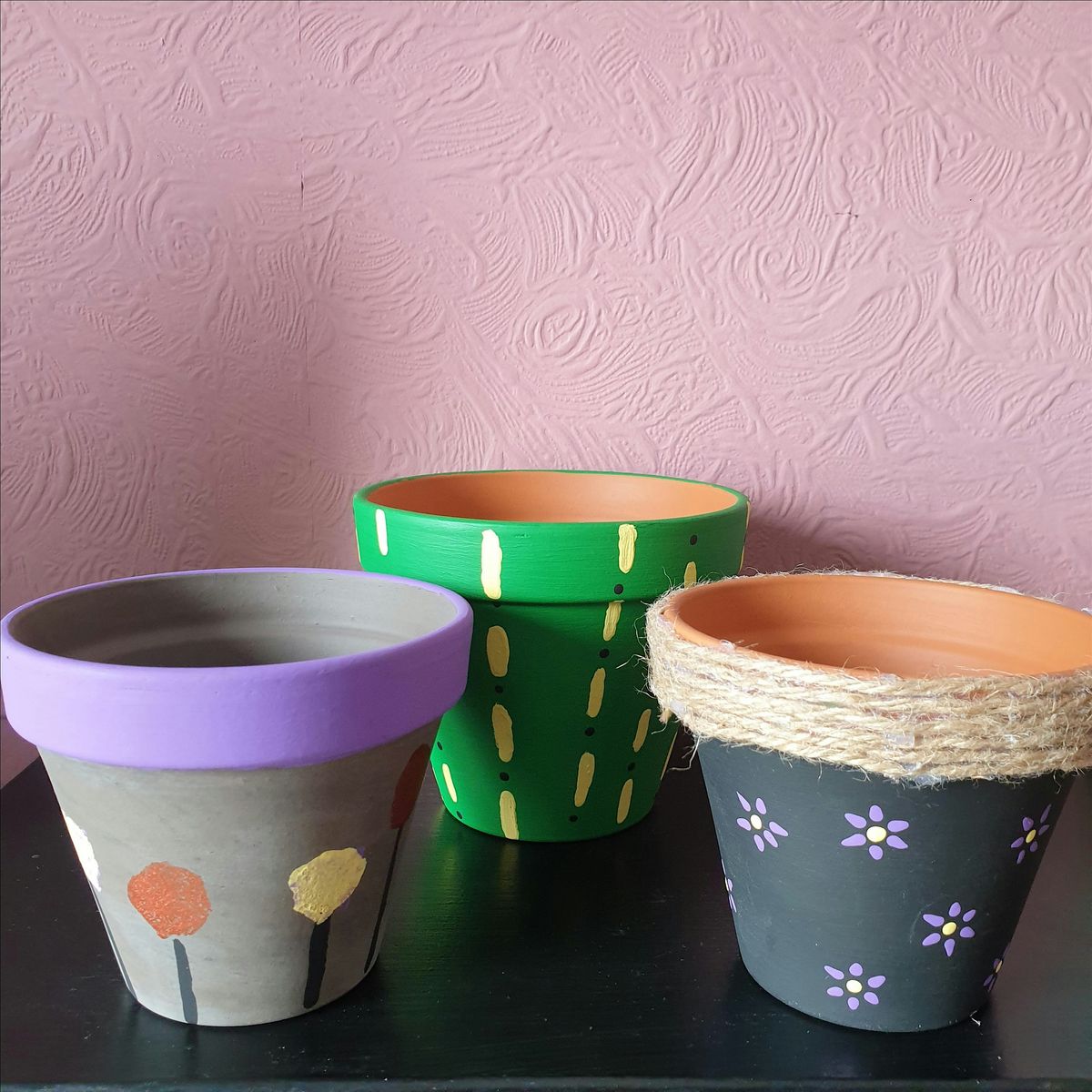 Acrylic Plant Pot Painting - Community Craft