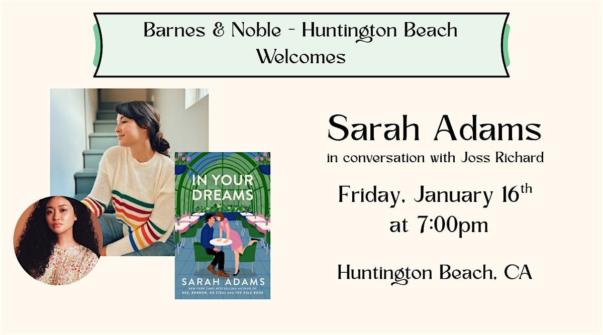 Sarah Adams celebrates IN YOUR DREAMS at Barnes & Noble - HB