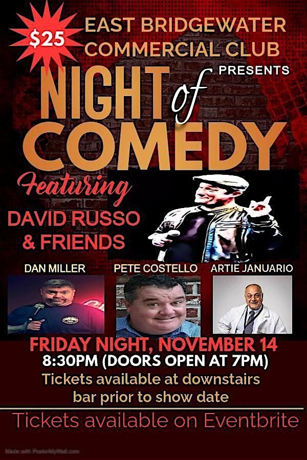 An Evening Of Comedy @ East Bridgewater Commercial Club