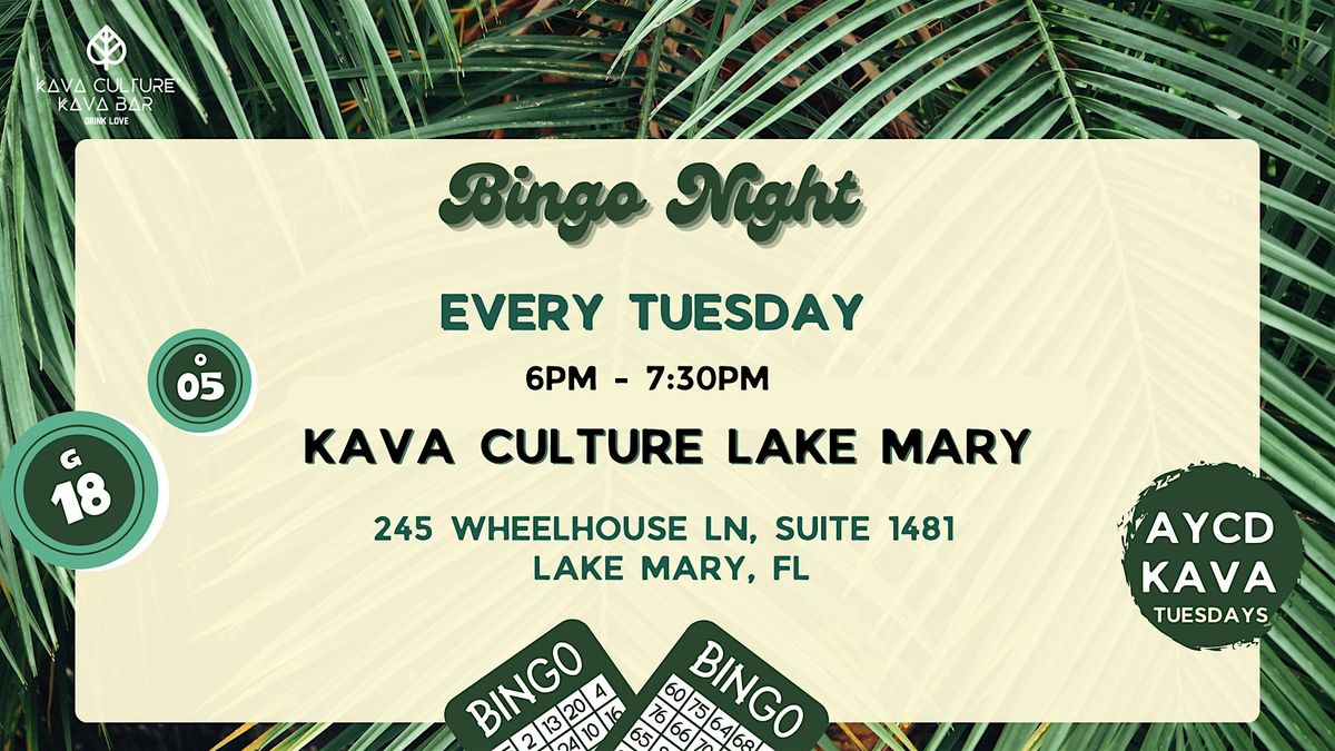 Bingo Night 6pm