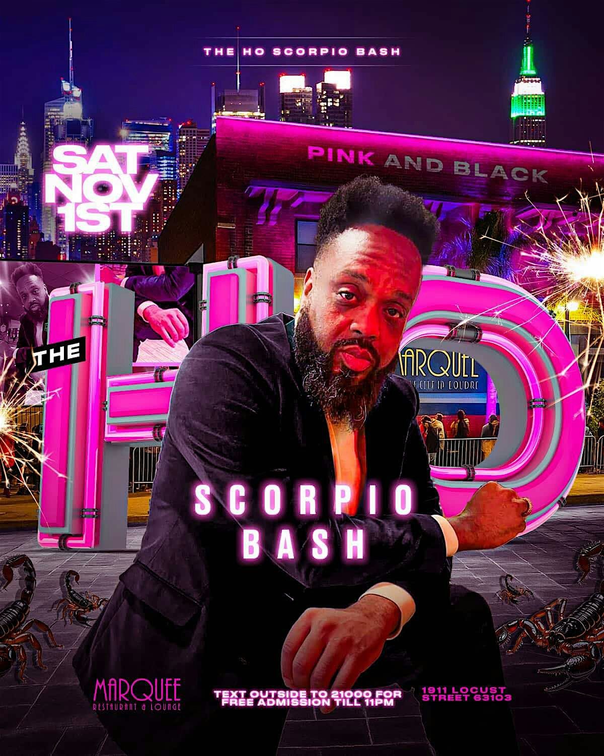 PINK AND BLACK SCORPIO BASH