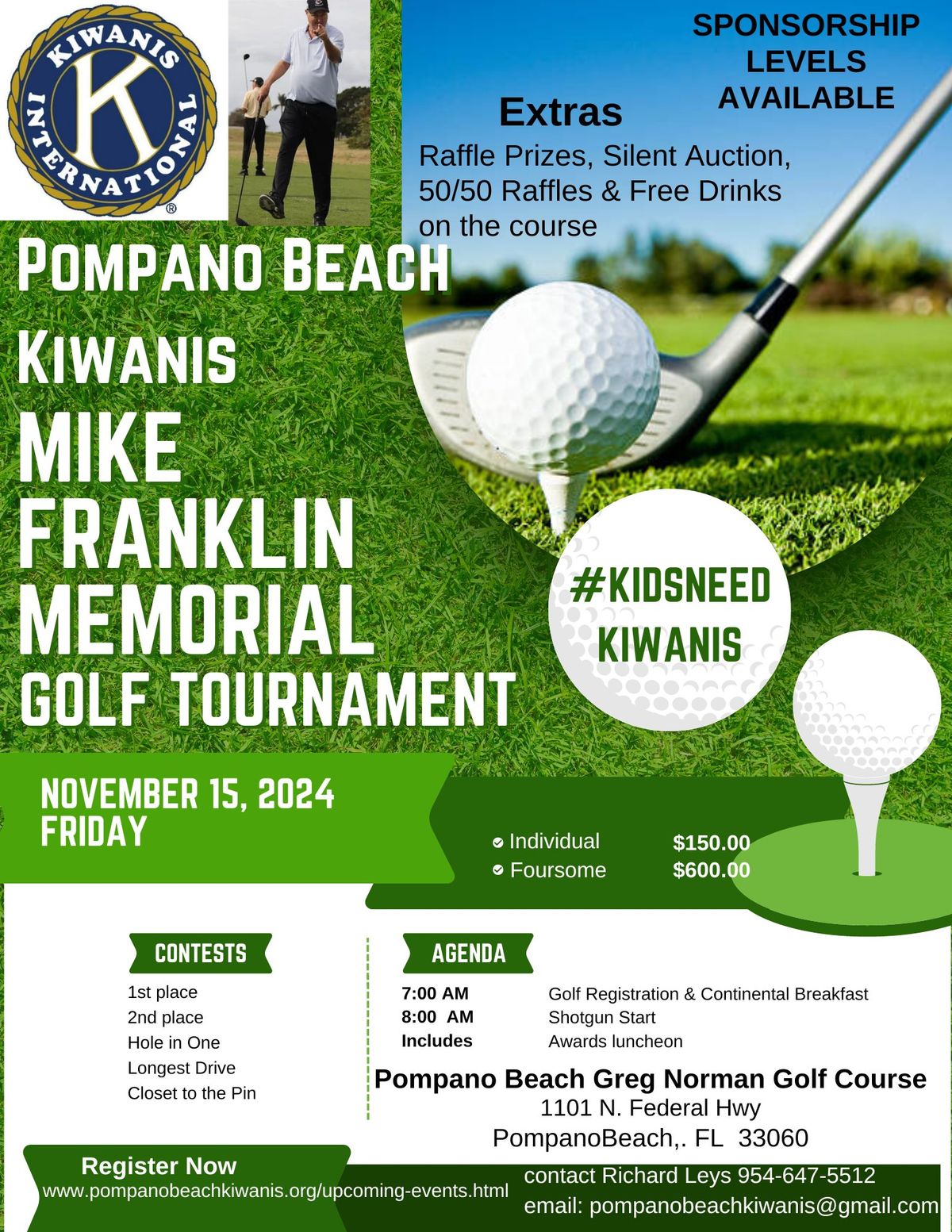 Pompano Beach Kiwanis Mike Franklin Memorial Golf Tournament