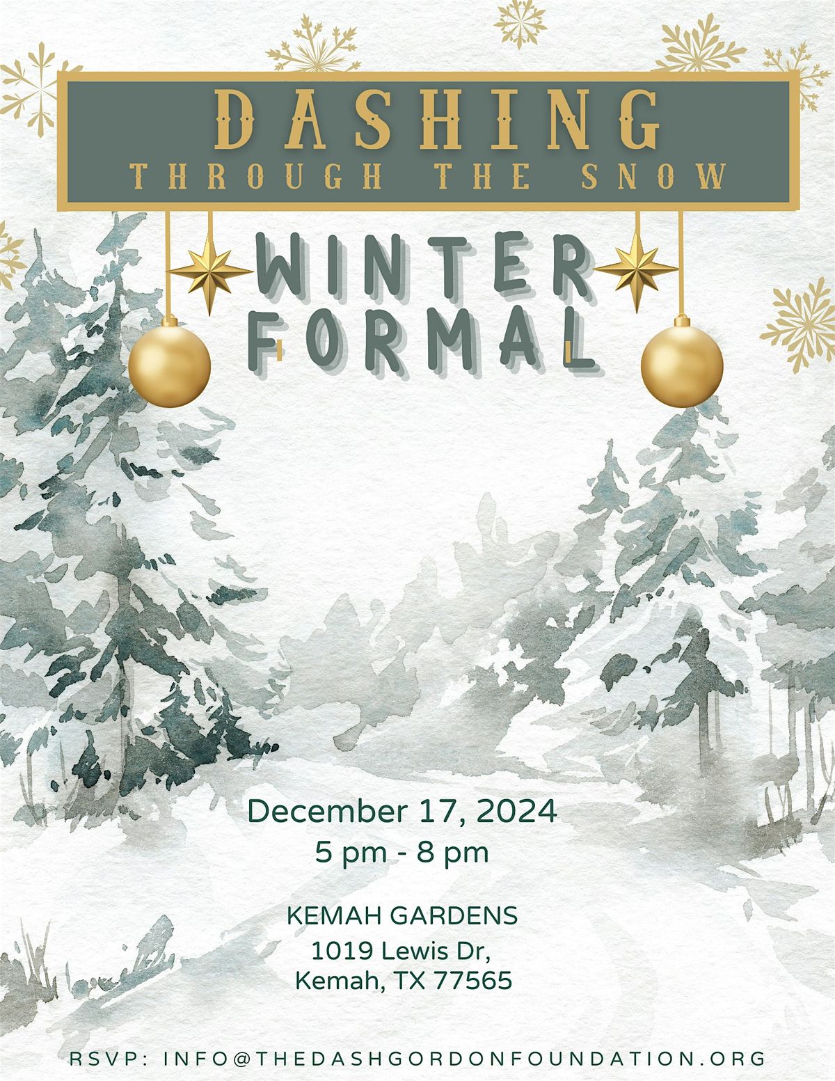 Dashing Through the Snow Winter Formal