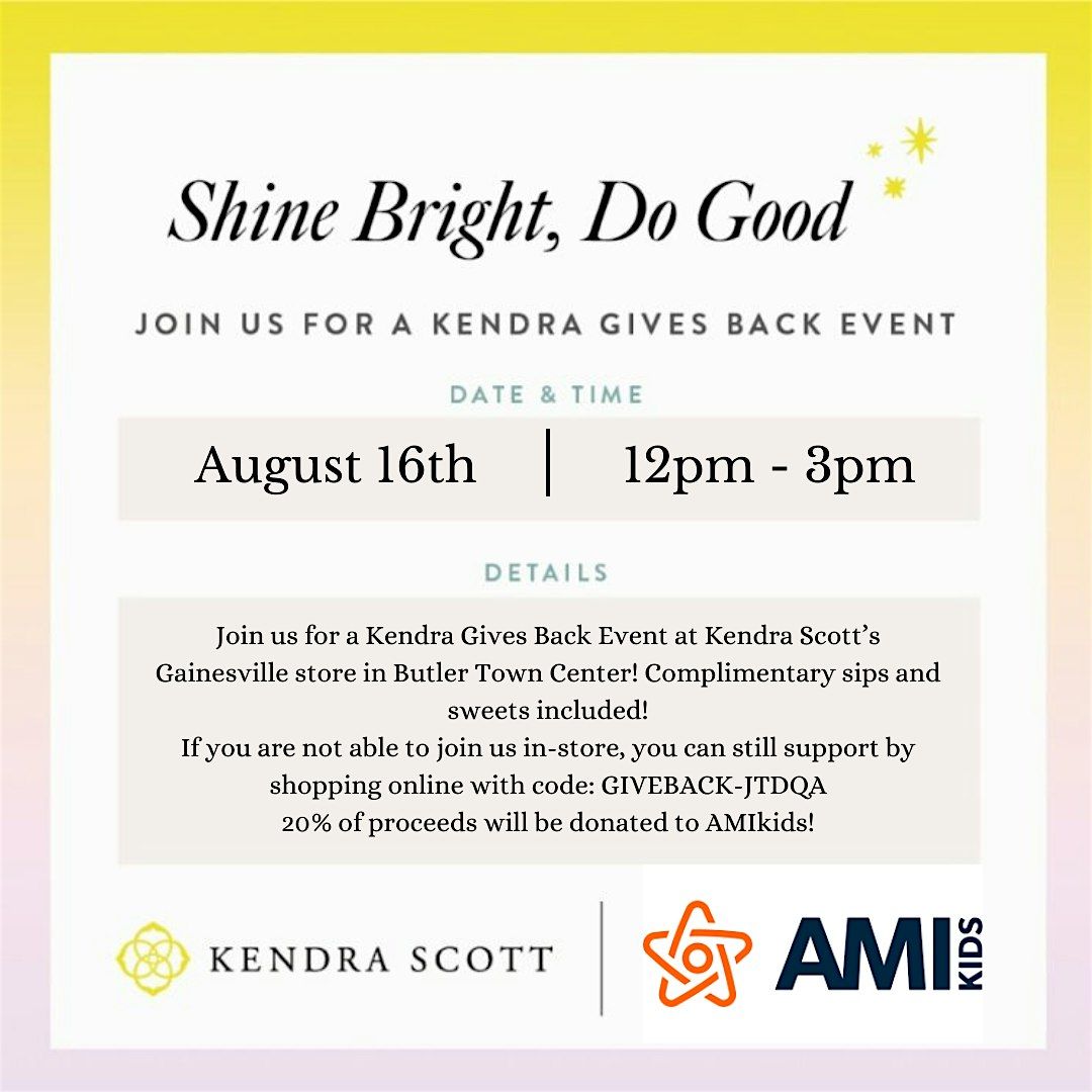 Give Back Event at Kendra Scott