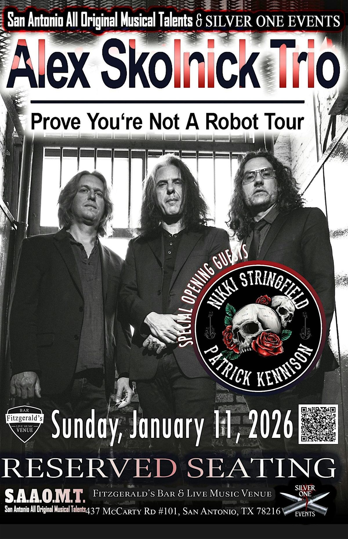 Alex Skolnick Trio's \u201cPROVE YOU\u2019RE NOT A ROBOT\u201d  Tour