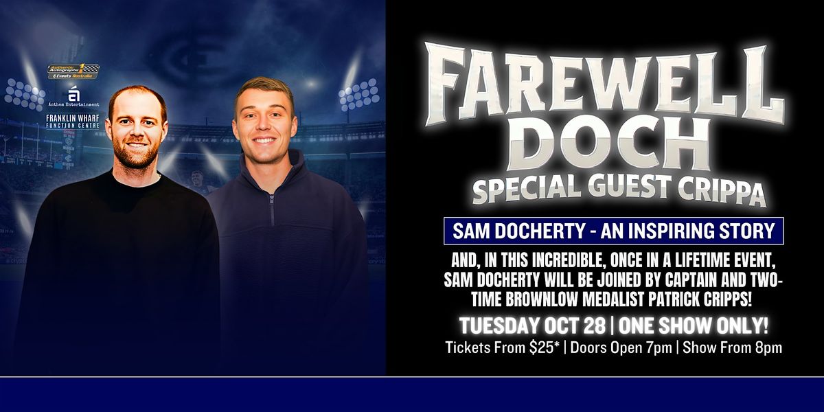 Farewell Doch plus special guest Crippa LIVE in Hobart!
