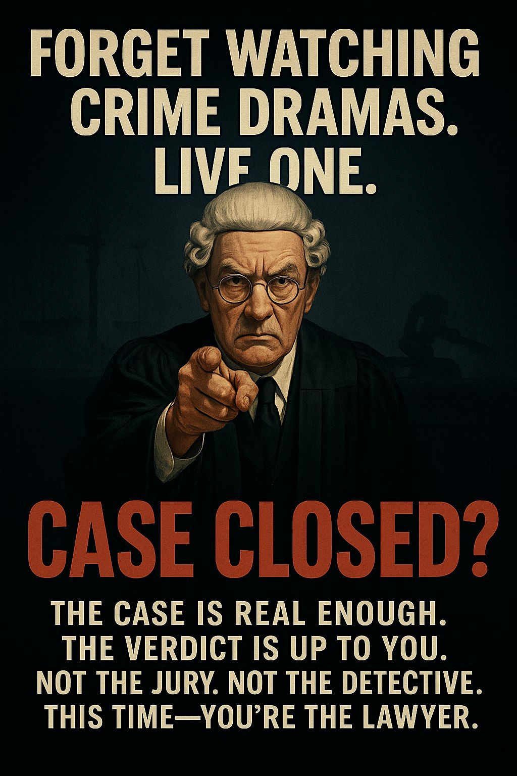 Case Closed? We want you on the bench!