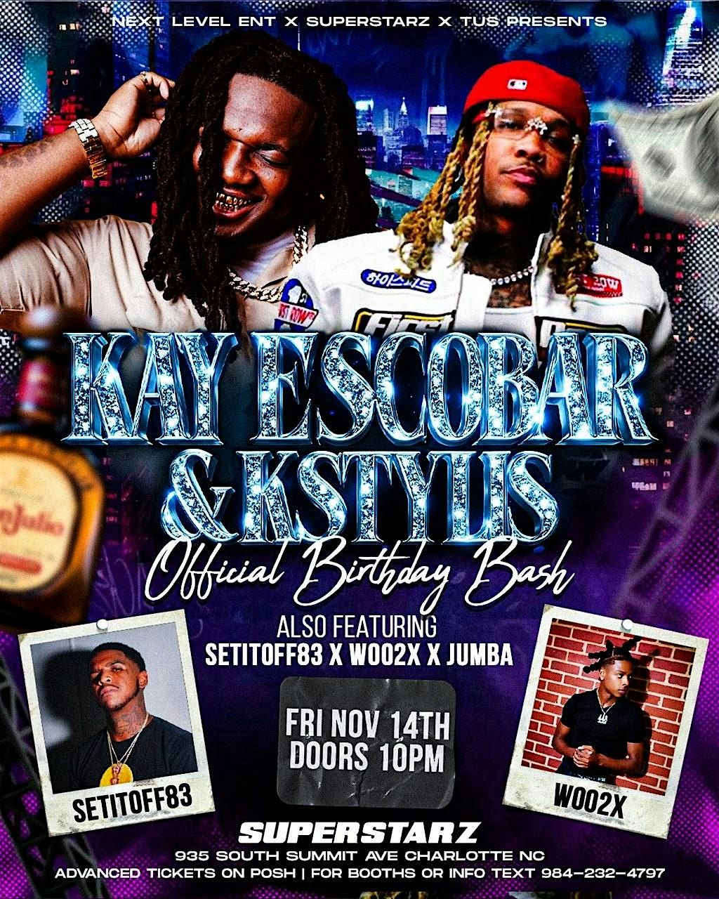 Friday Nov 14th Kstylis performing live Text 704-674-2207 For Tables