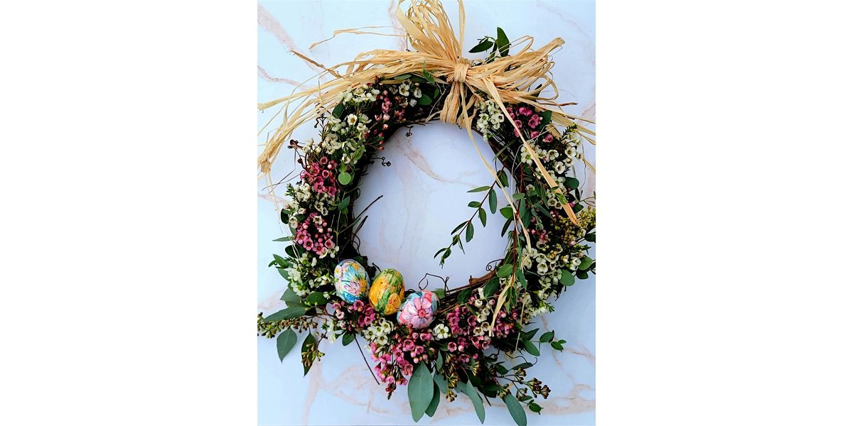 LaShell\u00e9 Wines, Woodinville - Decoupage Easter Egg Wreath