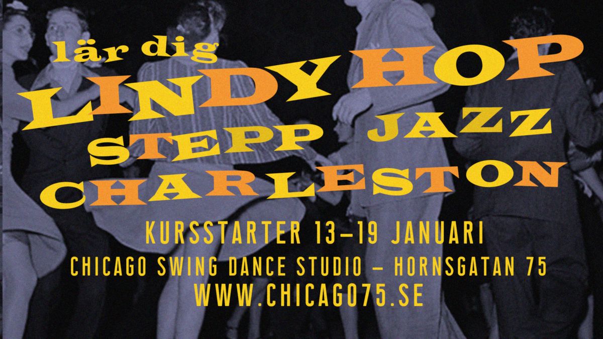 Kursstarter i Lindy Hop, Stepp, Jazz och Chearleston