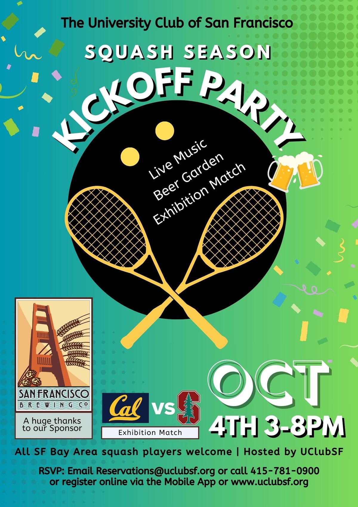 Squash Season Kickoff Party