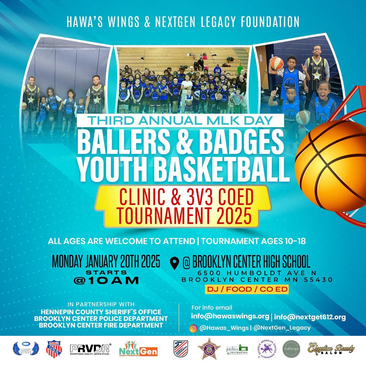  3rd Annual Ballers and Badges Clinic & Tournament