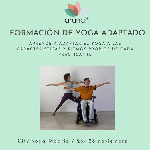 Formaci\u00f3n yoga adaptado m\u00e9todo Arunai Madrid