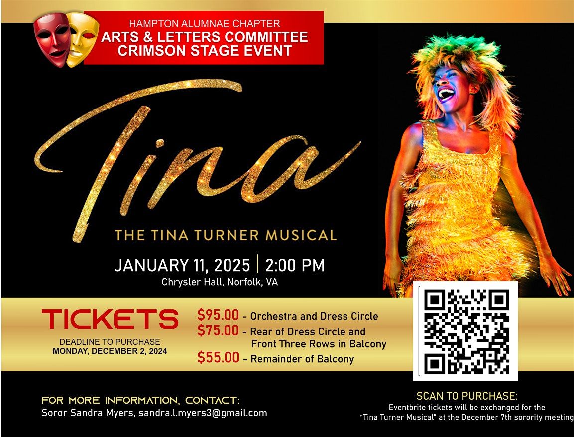 Crimson Stage Event:  "Tina:  The Tina Turner Musical"