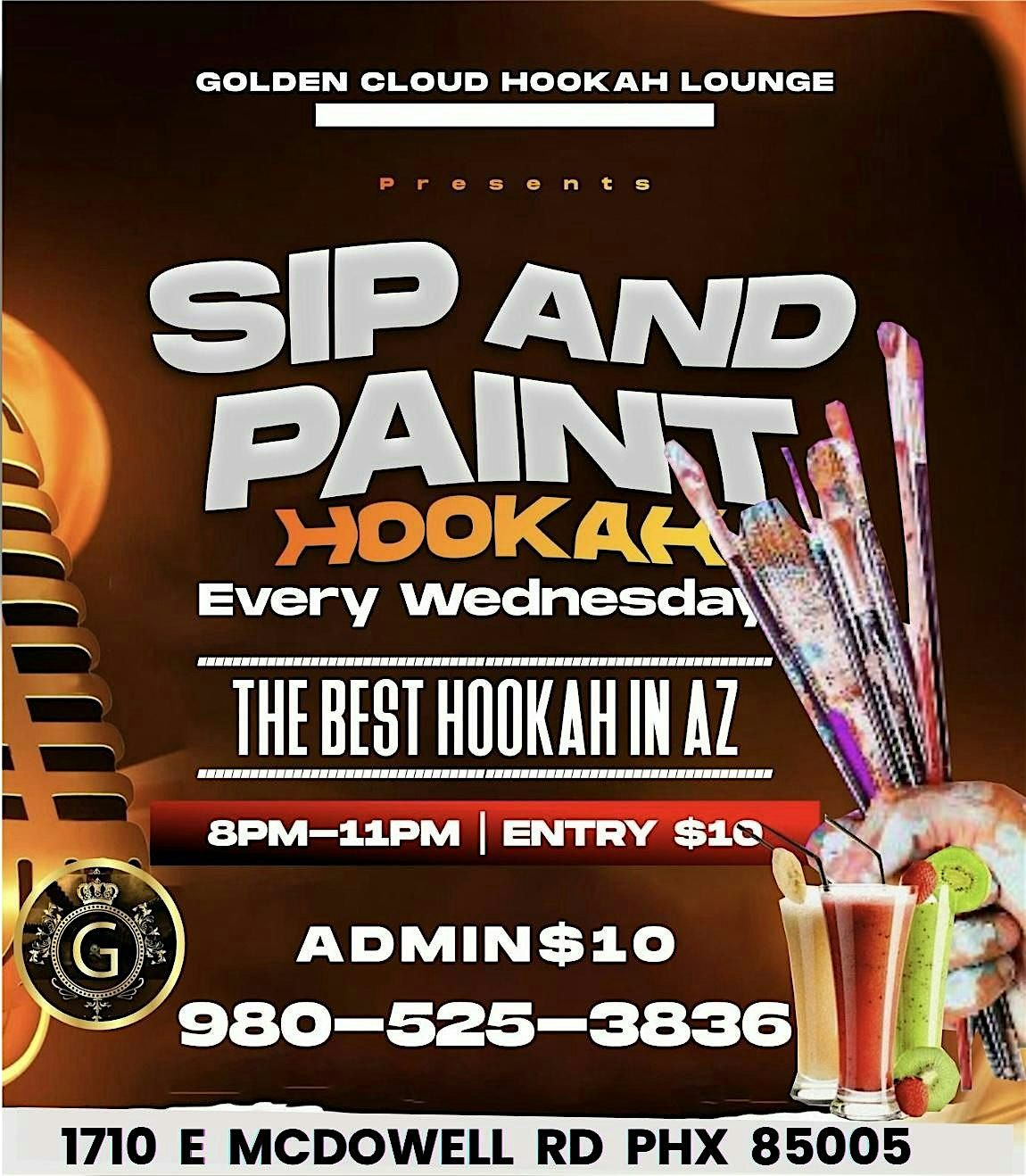 Sip and Paint Hookah