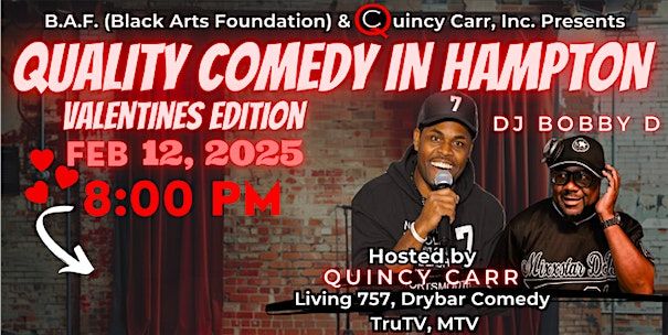 Quality Comedy in Hampton (Valentine's Date Night)