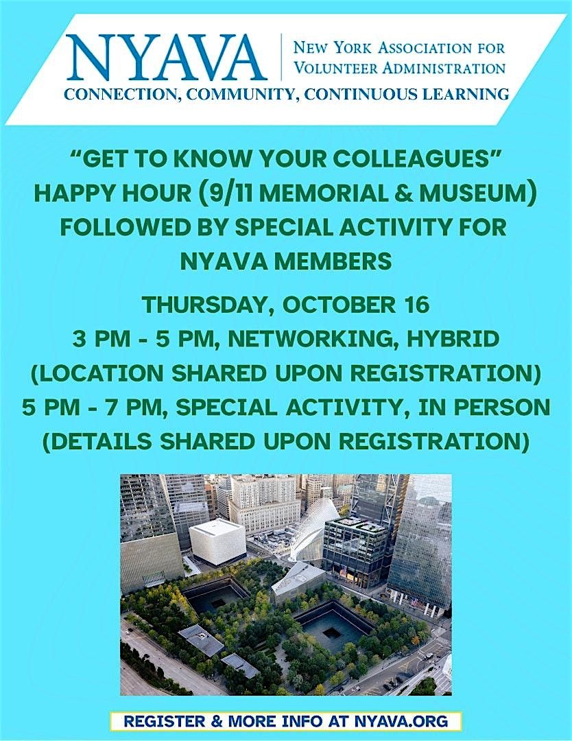 NYAVA October Happy Hour - "Get to Know Your Colleagues"