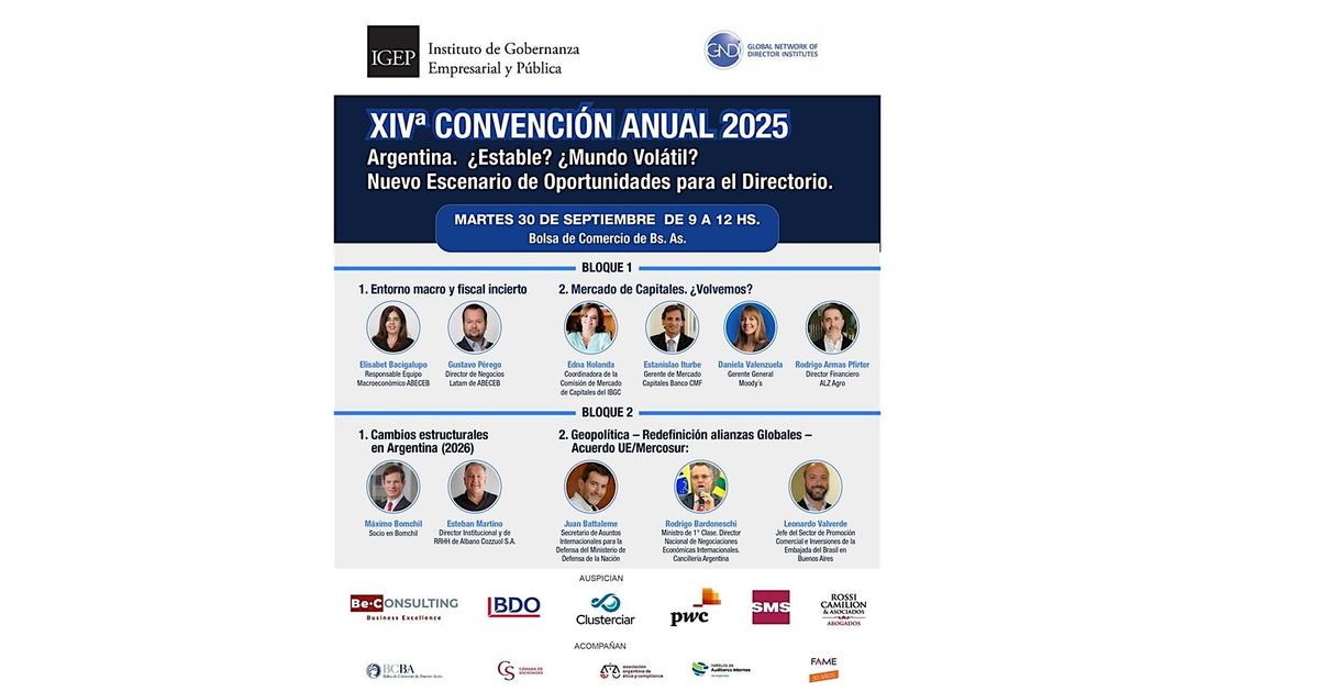 XIV\u00aa  Convenci\u00f3n Anual del IGEP 2025