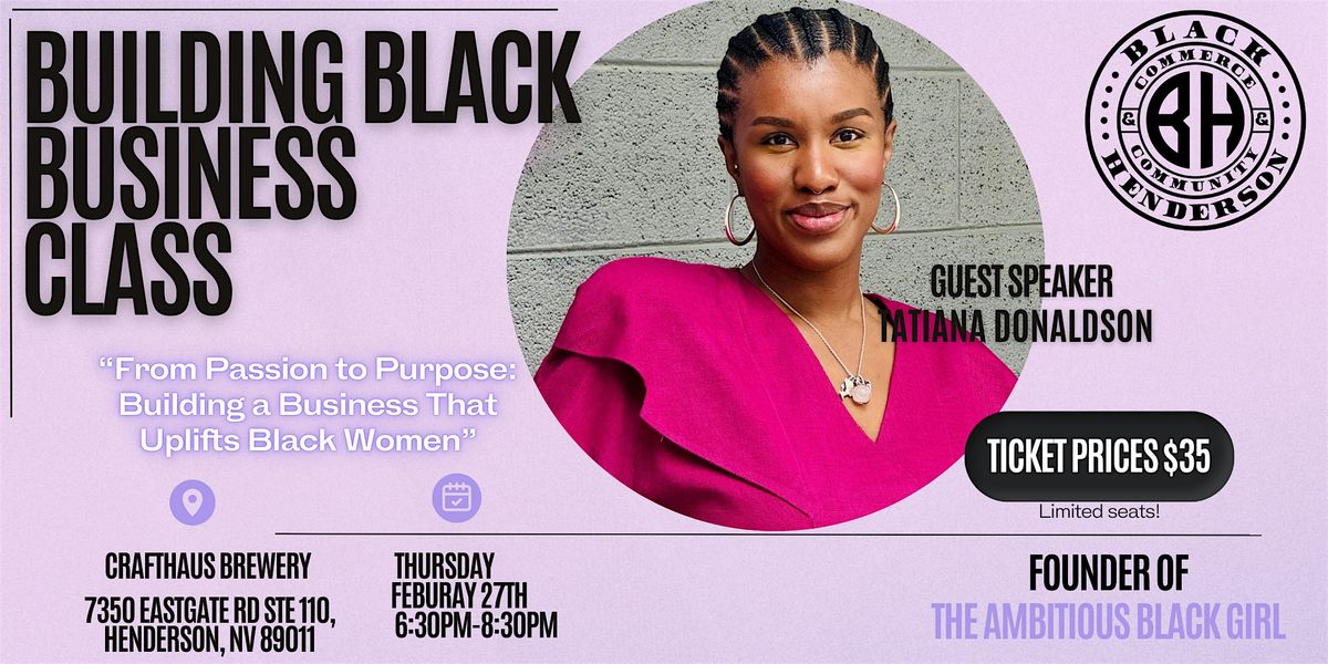 Building Black Business: From Passion to Purpose