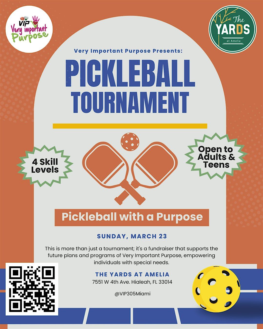 Pickleball with a Purpose *Indoor*