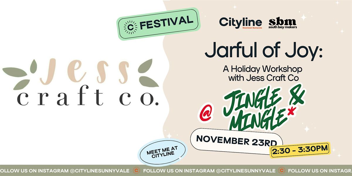 Jarful of Joy: A Holiday Workshop with Jess Craft Co