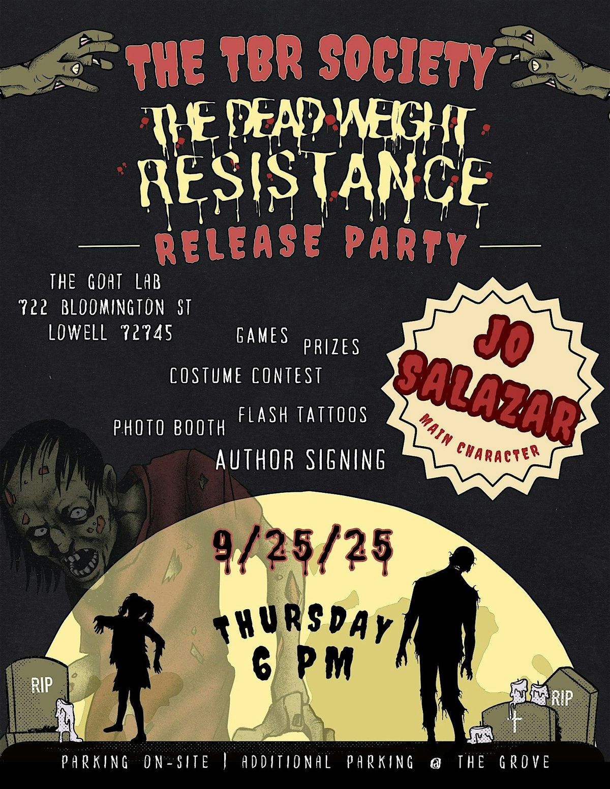 The Dead Weight Resistance Release Party Hosted by The TBR Society