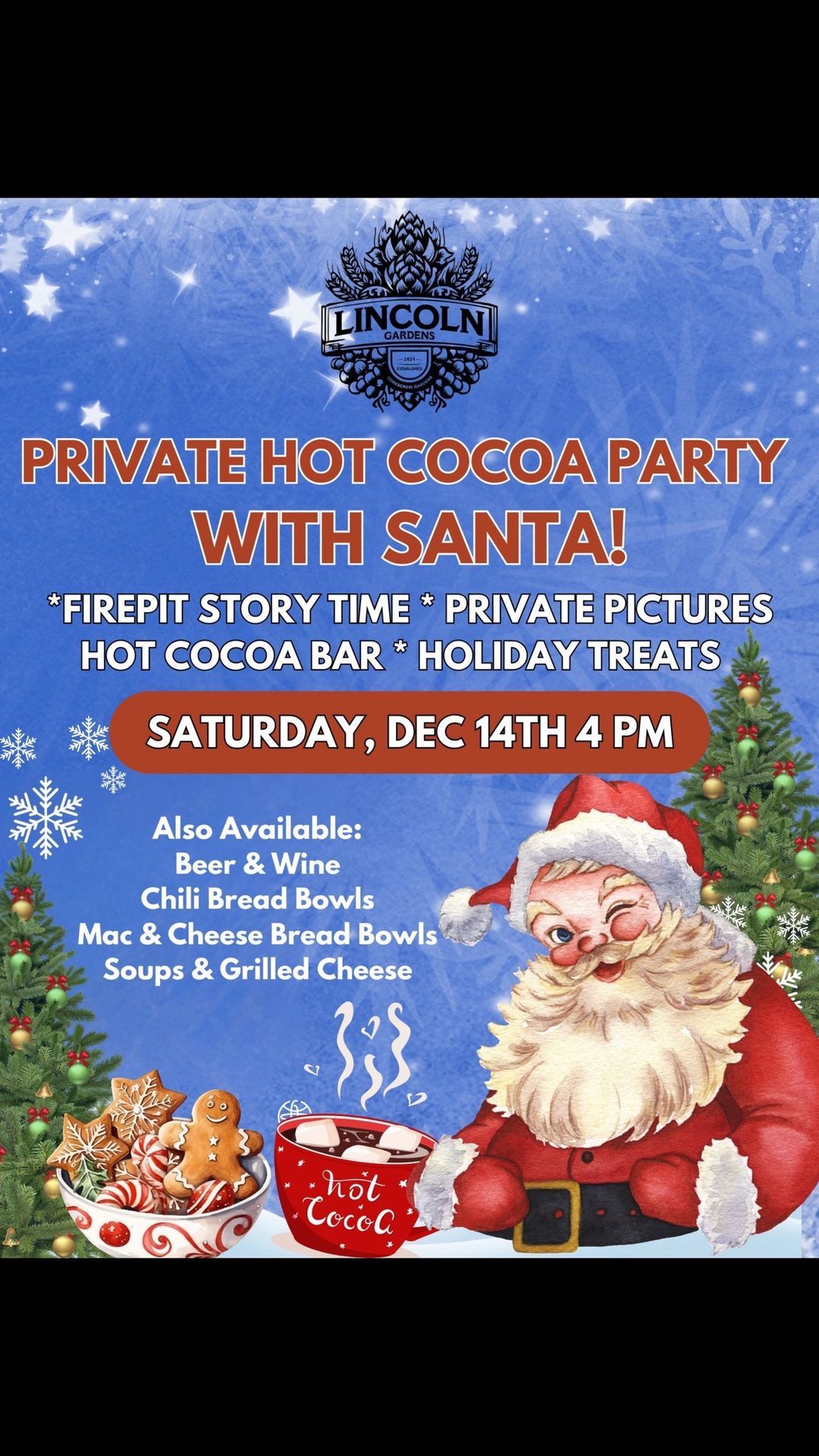 Private Hot Cocoa Party with Santa!