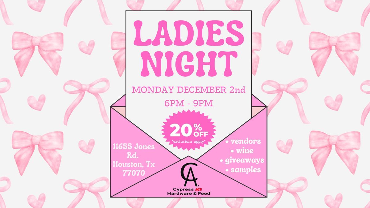 LADIES NIGHT \u201824 \ud83c\udf80\u2728\ud83d\udecd\ufe0f