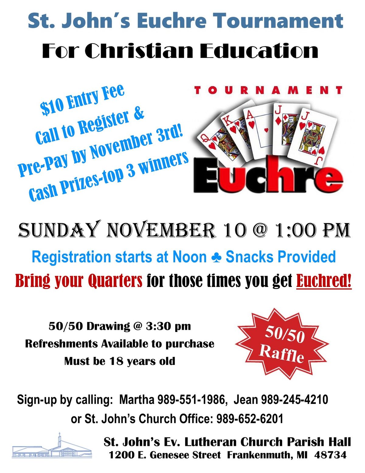 Euchre Tournament