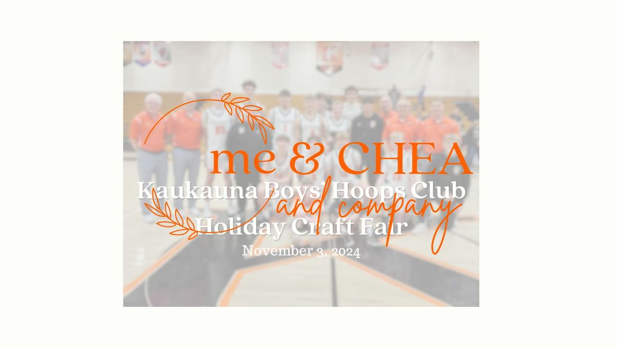 me & CHEA and company at Kaukauna Boys Hoops Club Holiday Craft Fair