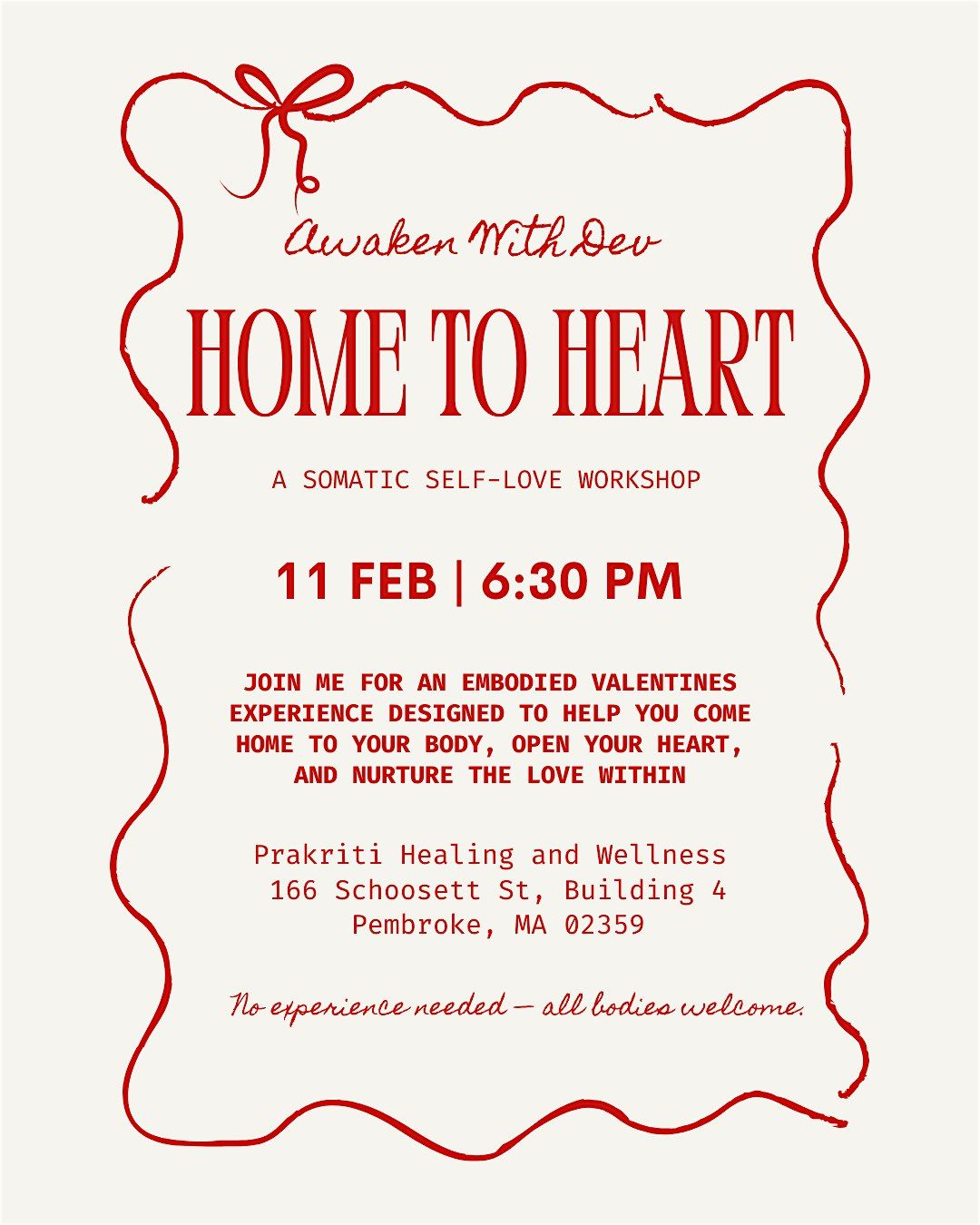 Home to Heart: A Somatic Self-Love Workshop