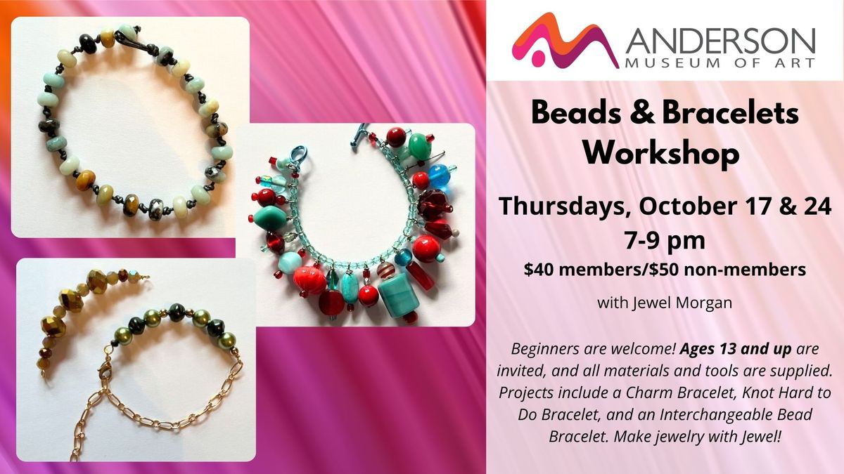 Beaded Bracelets with Jewel, age 13 and Up