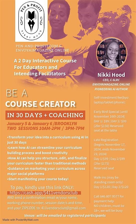 BE A COURSE CREATOR