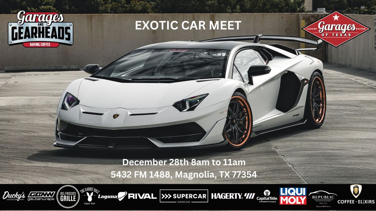 CAR MEET - GARAGES AND GEARHEADS - THE WOODLANDS COFFEE + CARS