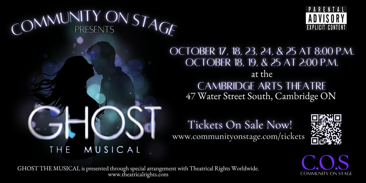 COS Presents GHOST THE MUSICAL: Saturday October 25th 2:00pm